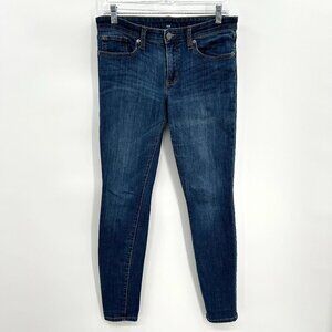 GAP Women's Mid Rise Skinny Denim Blue Casual Jeans Size 6 / 28